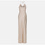 Off-Shoulder Maxi Dress with a Split Detail