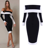 Bodycon Zip-Detail Long-Sleeve Dress