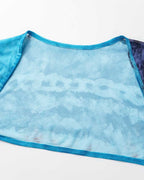 Mesh Top with Butterfly Details