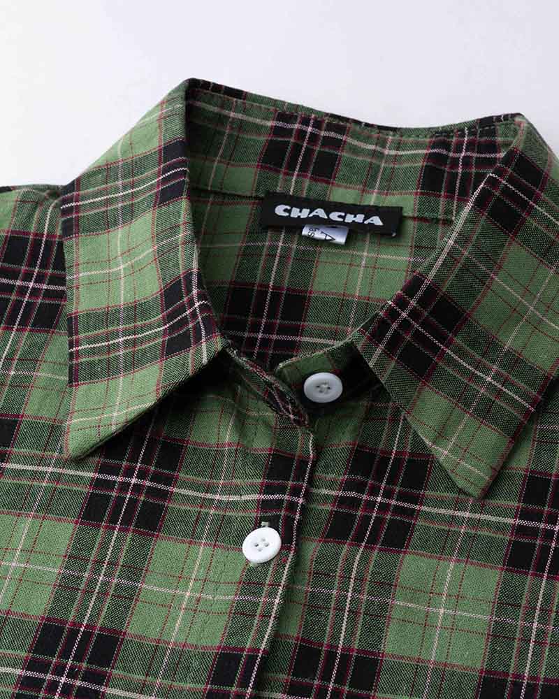Checked Oversized Shirt